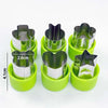 Kids Fruit and Vegetable Cutters Set - Stainless Steel Cookie Sandwich Molds for Bento