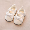 BeQeuewll Infant Baby Girls Shoes – Non-Slip Soft Soled Lace Bowknot Flats, Spring/Autumn First Walker Princess Shoes