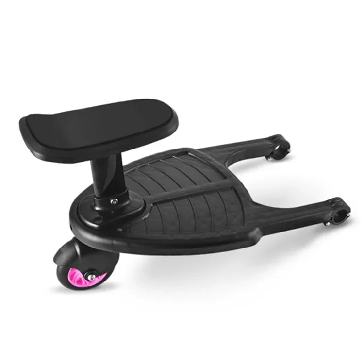Universal Stroller Step Board Adapter with Seat for Second Child Jogger Twins Scooter Baby Pram Hitchhiker Bumper