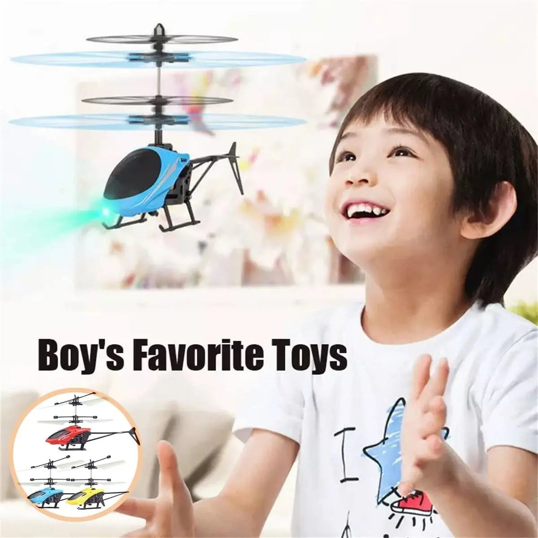 Rechargeable Mini RC Drone – Safe Fall-Resistant Remote Control Helicopter Toy for Kids