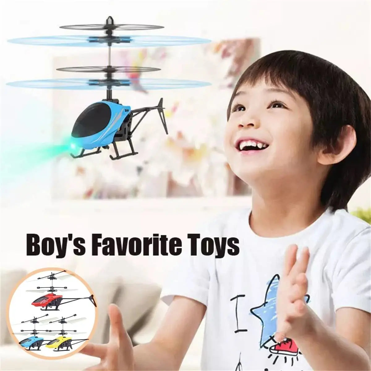 Rechargeable Mini RC Drone – Safe Fall-Resistant Remote Control Helicopter Toy for Kids