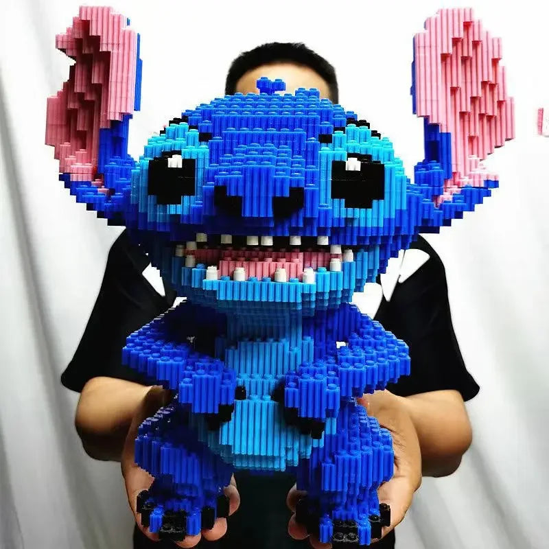Herocross Disney Building Blocks – Stitch Giant Stitzer Assembly Toy, Puzzle Desktop Decoration, Birthday Gift for Children
