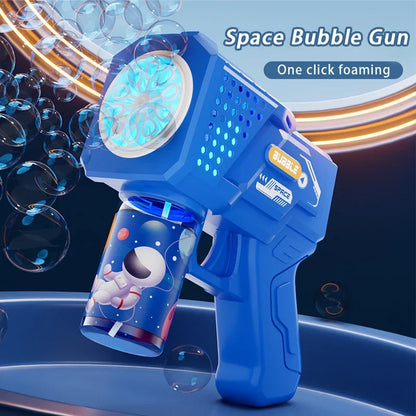 Automatic 10-Hole Bubble Machine for Kids – Battery-Free Electric Bubble Blower, Outdoor Toy