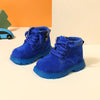2024 New Autumn Baby Boots Leather Boys Ankle Boots Orange Soft Sole Non-slip Fashion Toddler Girls Boots