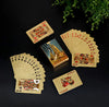 24K Gold Waterproof Playing Cards - Plastic Poker Deck, PET Table Game for Halloween & Christmas, Family Game Night Gift
