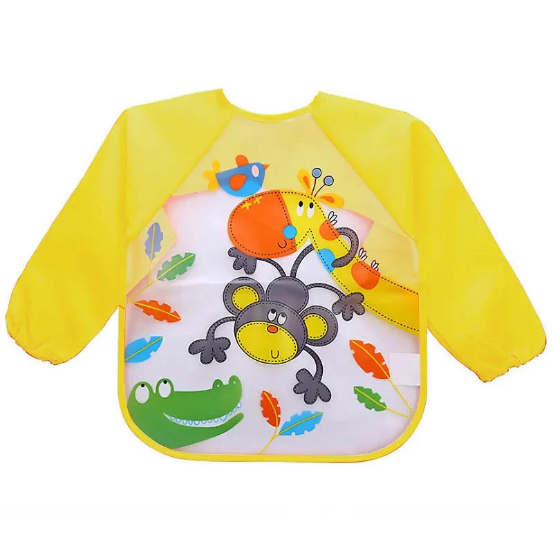 Waterproof Baby Eating Smock – Long-Sleeve Bib & Art Apron for Infants & Toddlers - Kidzy Market