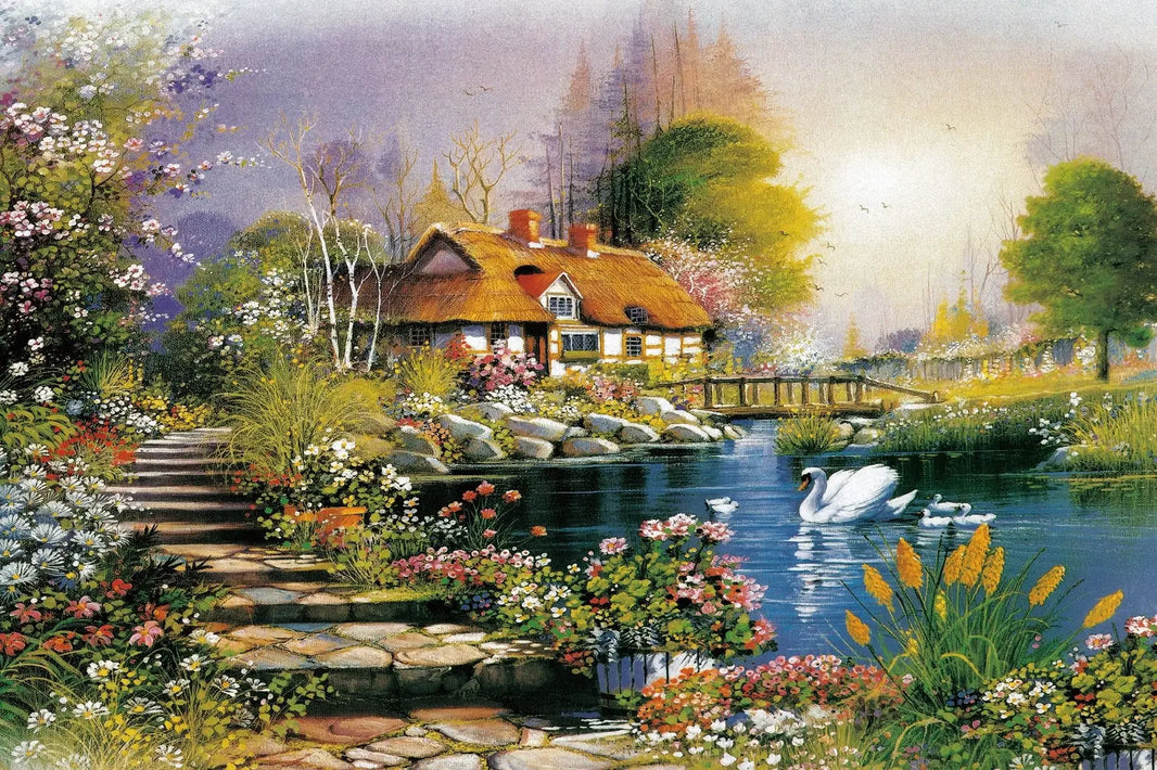 Adult Jigsaw Puzzle 1000 Pieces, Landscape Animation Paper Puzzle, Decorative Painting, Brain Exercise Toy