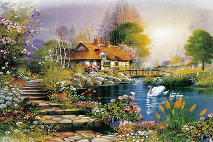 Adult Jigsaw Puzzle 1000 Pieces, Landscape Animation Paper Puzzle, Decorative Painting, Brain Exercise Toy