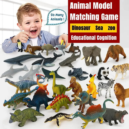 Montessori Animal Matching Cards - Language Learning Cognitive Toy for Kids, Insect Farm Zoo, Preschool Educational Toy for 1-2 Years Old Toddlers
