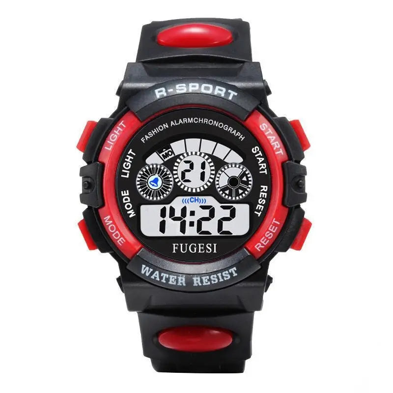 Children’s Sport Watch Silicone Strap Waterproof LED Digital Watch for Kids Students Girls and Boys Wristwatch