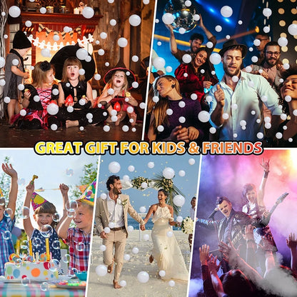 3-in-1 Fog Bubble Machine – 400W Smoke & Bubble Maker with Wireless Remote Control