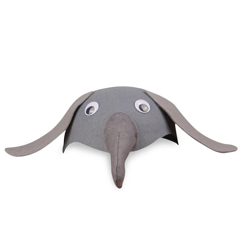Kids Forest Animal Felt Party Hat – Duck, Bird & Rabbit Carnival Cap | Children's Day Party Costume