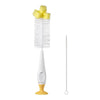 SAIDAH Simple Nylon Sponge Suction Feeding Bottle Nipple Pacifier Brush Set for Cleaning Water Sippy Vacuum Cup (2 in 1)