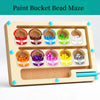 Montessori Magnetic Color and Number Sorting Maze – Wooden Puzzle Activity Board for Fine Motor Skills, Educational Toy for Toddlers Boys and Girls