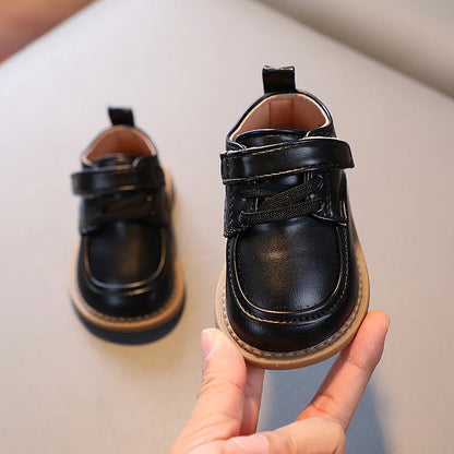 Baby Boy Shoes – Spring Autumn Toddler Oxfords, Soft PU Leather First Walkers for Newborns, Party & Wedding Shoes