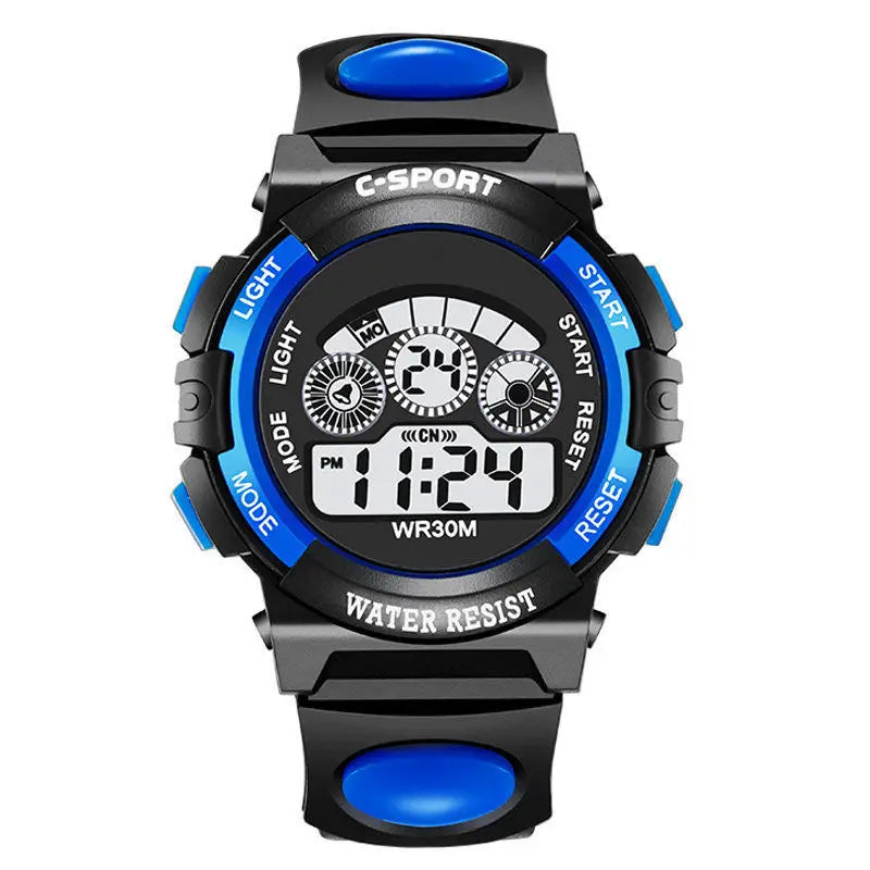 Children’s Sport Watch Silicone Strap Waterproof LED Digital Watch for Kids Students Girls and Boys Wristwatch