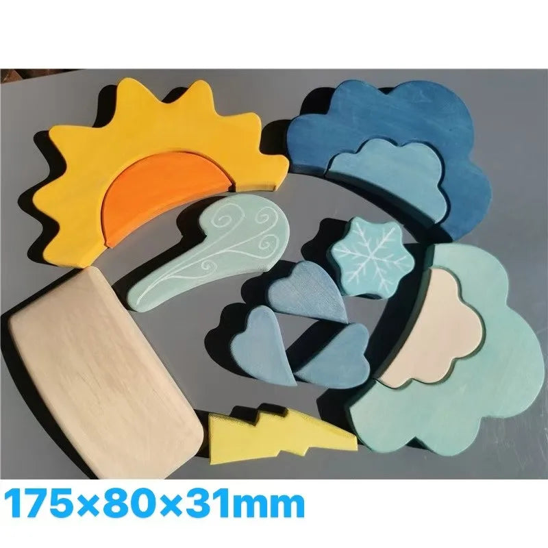 High-Quality Wooden Lime Wood Rainbow Arch Stacking Blocks – Color Sorting Peg Dolls, Balls, and Slats for Kids Play