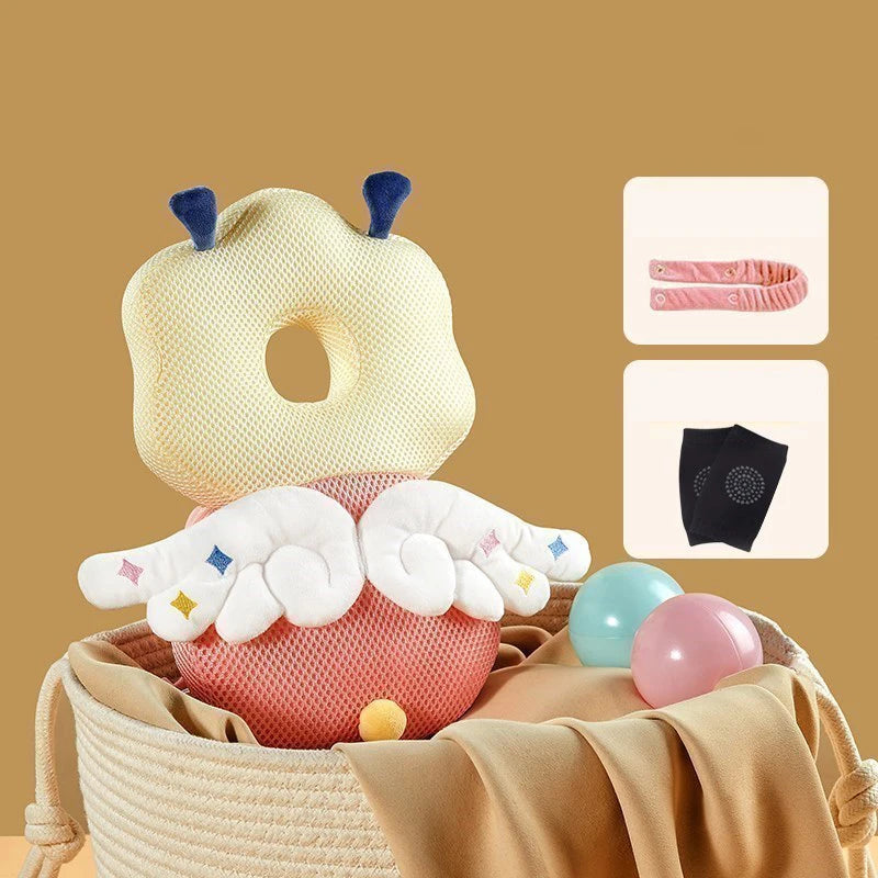 AIBEDILA Baby Head Protector Safety Pad Cushion Back Prevent Injured Elf Lion 1-3T Toddler Security Pillows Protective Headgear