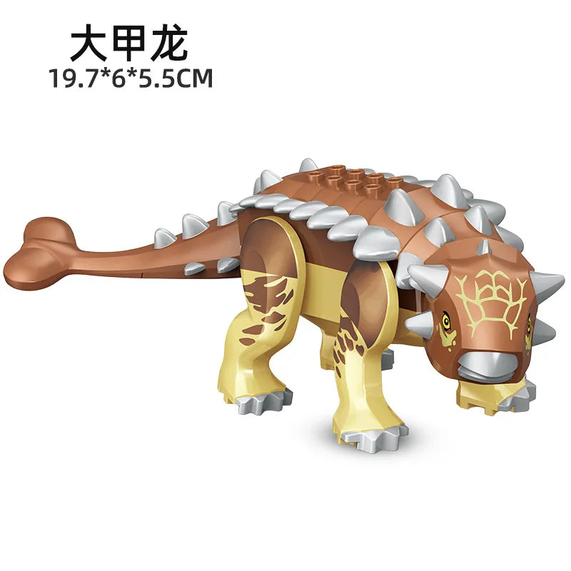 Jurassic World 3 Brutal Raptor Building Blocks – Tyrannosaurus, Indominus, and I-Rex Dinosaur Toy for Kids