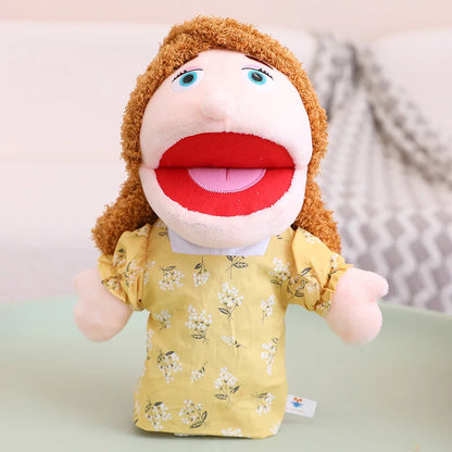28-33cm Kids Plush Finger and Hand Puppets, Role Play Bedtime Story Toys for Boys and Girls