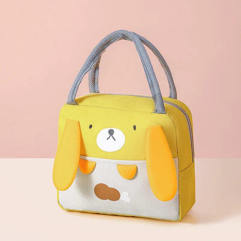 Portable Insulated Thermal Picnic Food Lunch Bag – Cartoon Tote Cooler Bag for Women, Girls, Kids, and Children, Fresh Food Pouch Gift - Kidzy Market