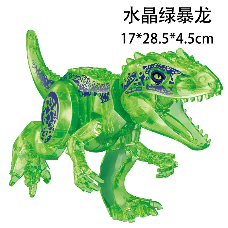 Jurassic World 3 Brutal Raptor Building Blocks – Tyrannosaurus, Indominus, and I-Rex Dinosaur Toy for Kids