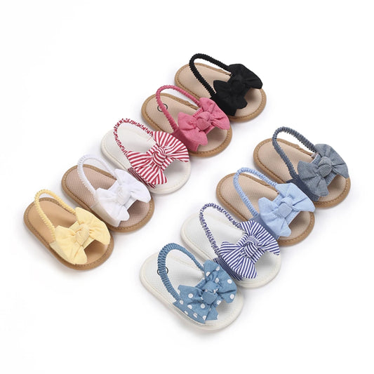 Infant Non-Slip First Walkers – 0-18 Months Baby Girls Sweet Flower Sandals, Soft Sole Flat Princess Dress Shoes
