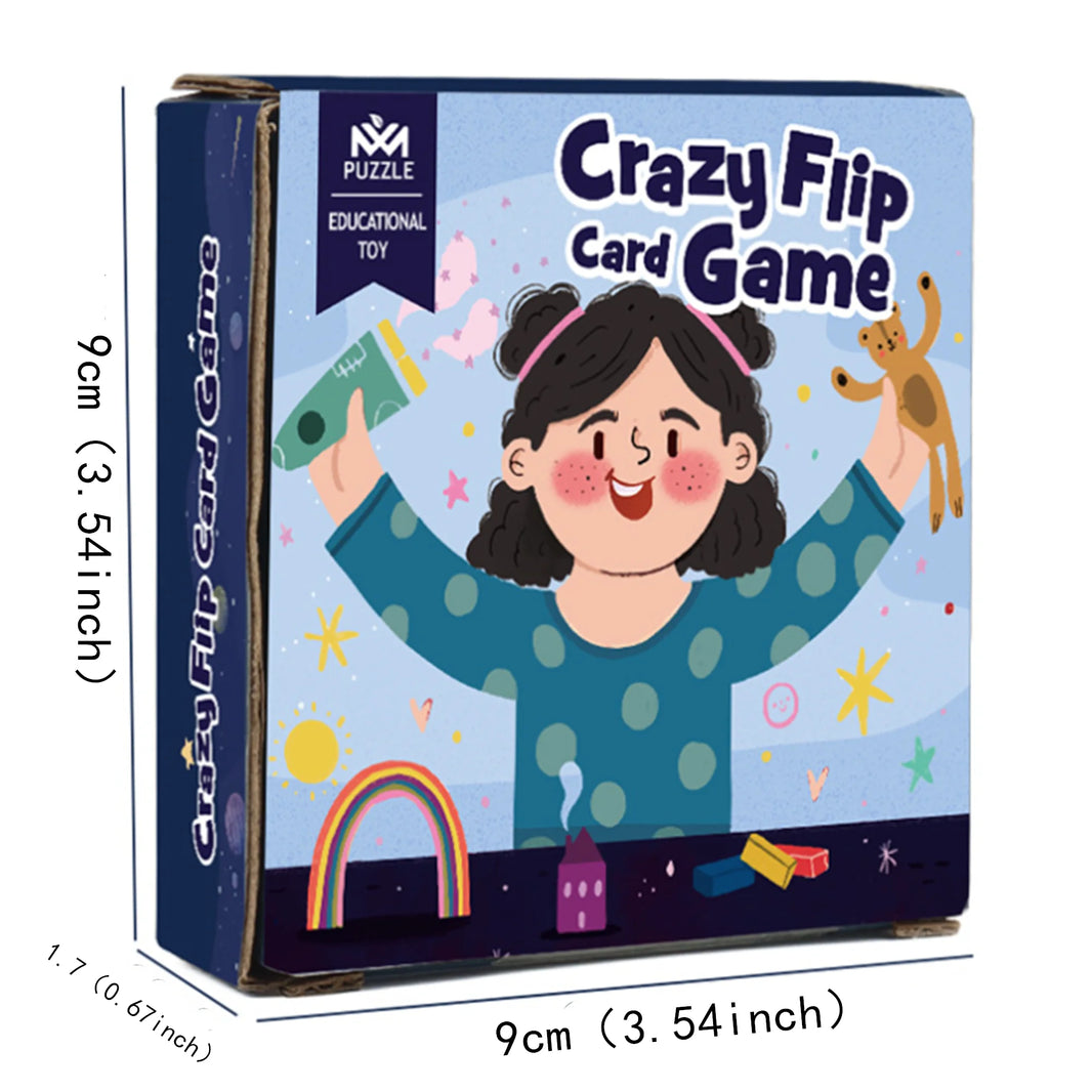 Educational Logic Thinking Toy – Crazy Flip Card Cognition Game for Reaction and Brain Training, Parent-Child Interactive Table Game