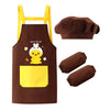 Kids Waterproof Apron Set for Cooking, Baking & Drawing | Includes Chef Hat, Arm Sleeves & Cover Bib - Perfect Cosplay & Artist Costume - Kidzy Market