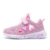 Girls Breathable Mesh Sneakers - Cute Cartoon Hook & Loop Slip-On Casual Sport Shoes for Kids
