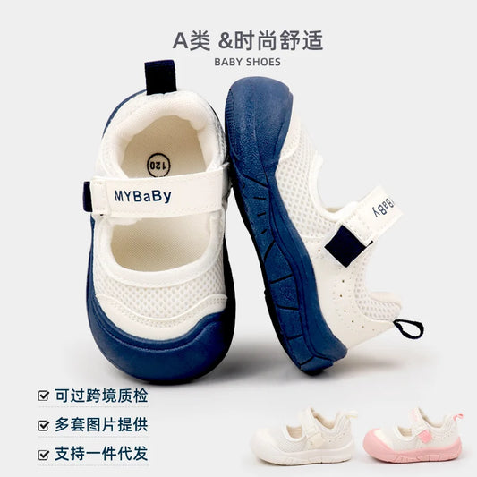 Spring and Autumn Baby Girl and Boy Anti-Slip Sole Breathable High-Quality Hardwearing Comfortable Baby Shoes for 1-3 Years Old