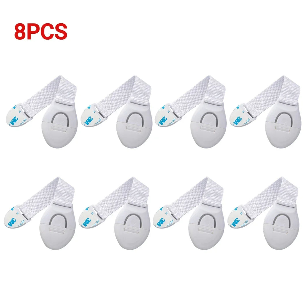 1-20PCS Child Safety Lock Baby Safety Protection Drawer Door Cabinet Lock Plastic Protection Kids Safety Door Lock