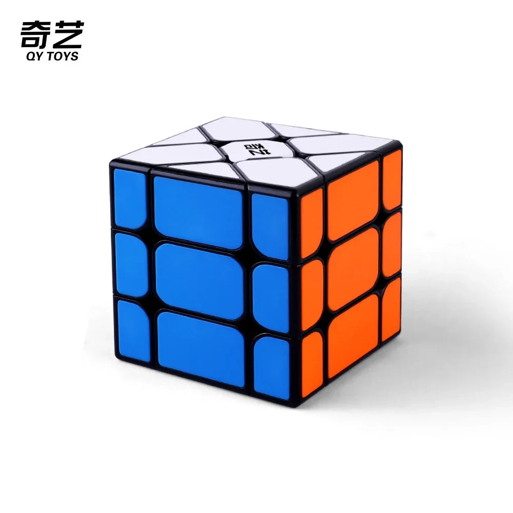 [Picube] QiYi Windmill S Cube, Fisher's Axis S, Stickerless Black, Updated Cubo Magico Cube, Educational Toy Gift Idea, Puzzle