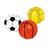 Inflatable Pool Party Float Set with Volleyball Football and Basketball for Summer Water Games