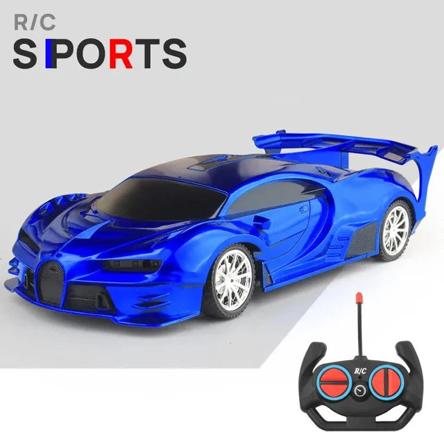 1/18 RC Car with LED Lights and 2.4G Remote Control High-Speed Drift