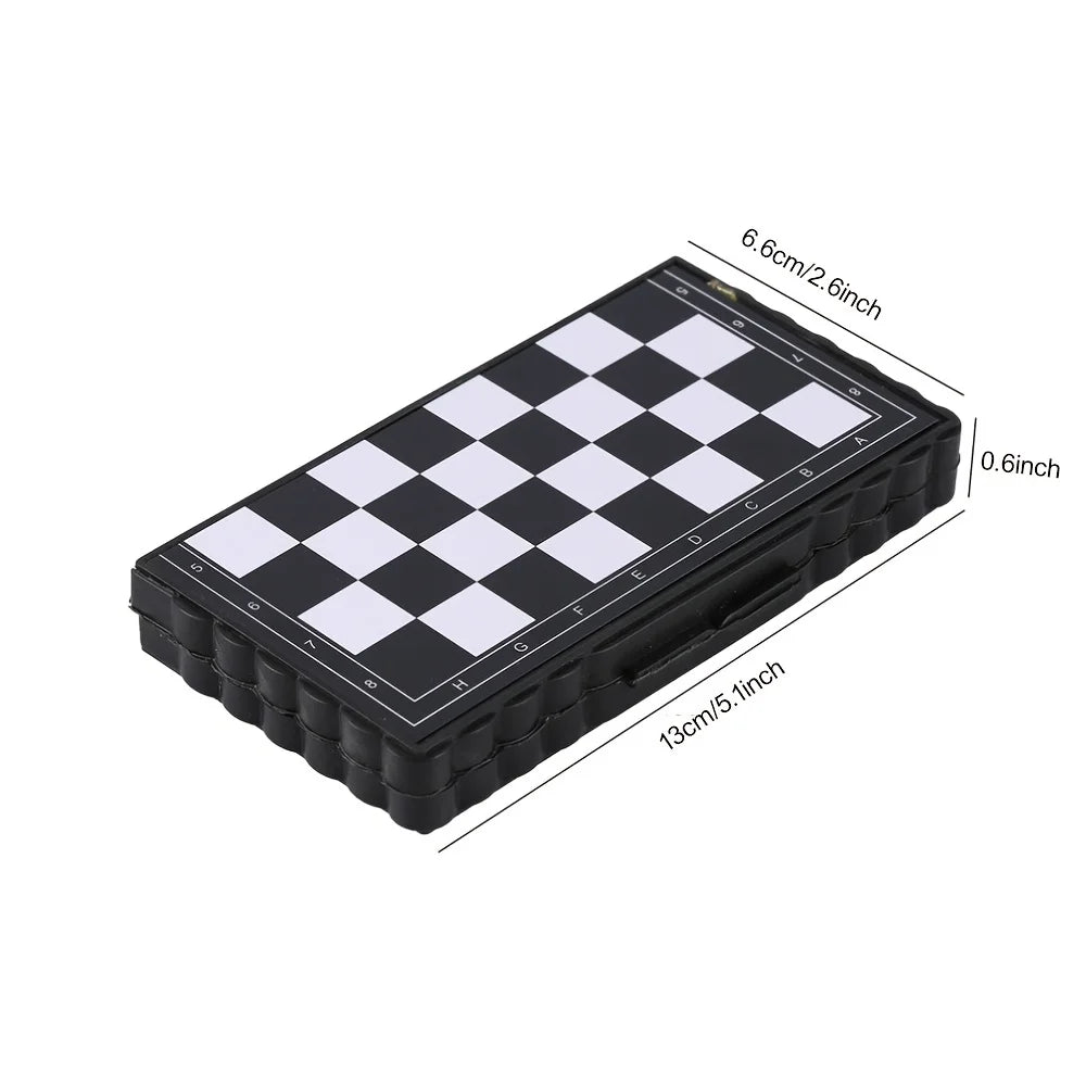 Mini Folding Magnetic Plastic Chess Set Portable Kid Toy Outdoor Board Game