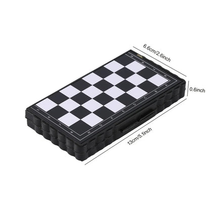 Mini Folding Magnetic Plastic Chess Set Portable Kid Toy Outdoor Board Game