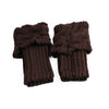 Elegant Women's Winter Boot Cuffs - Soft Knitted Acrylic Leg Warmers | Cozy Stretchable Ankle Socks | 1 Pair