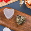 4-Pack Transparent Triangular Sushi Molds - Onigiri Rice Ball Press for Bento