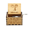 Wooden Hand Crank Theme Music Box Queen Jurassic Park Neverland Valentine’s Day Birthday Holiday Gift