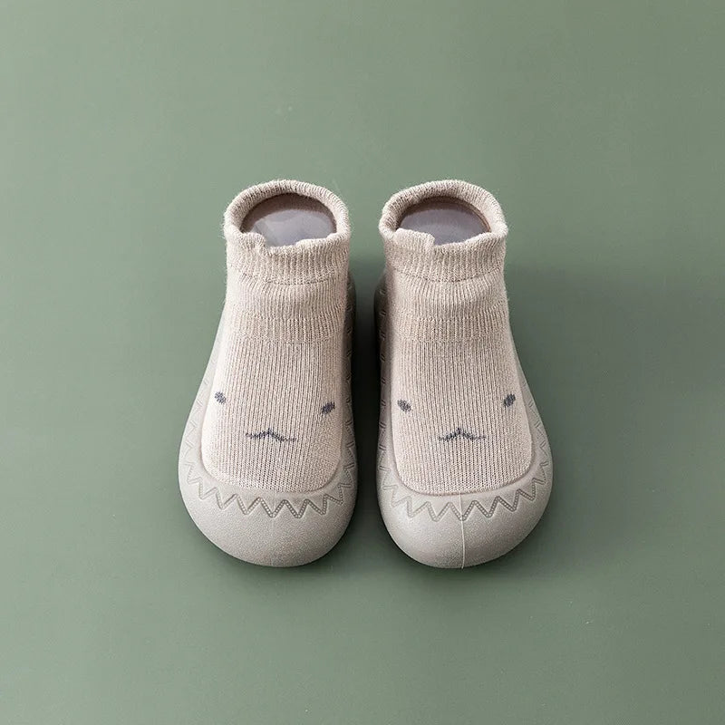 Baby Socks Shoes – Cute Cartoon Boy & Girl Infant Shoes, Soft Rubber Sole First Walker Booties for Toddlers