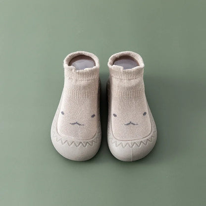 Baby Socks Shoes – Cute Cartoon Boy & Girl Infant Shoes, Soft Rubber Sole First Walker Booties for Toddlers