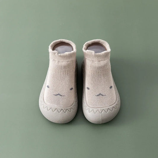 Baby Socks Shoes – Cute Cartoon Boy & Girl Infant Shoes, Soft Rubber Sole First Walker Booties for Toddlers