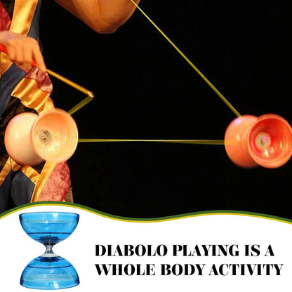 Professional Diabolo Yoyo Set - Juggling and Fitness Toy for Kids and Elderly Users, TPU Material
