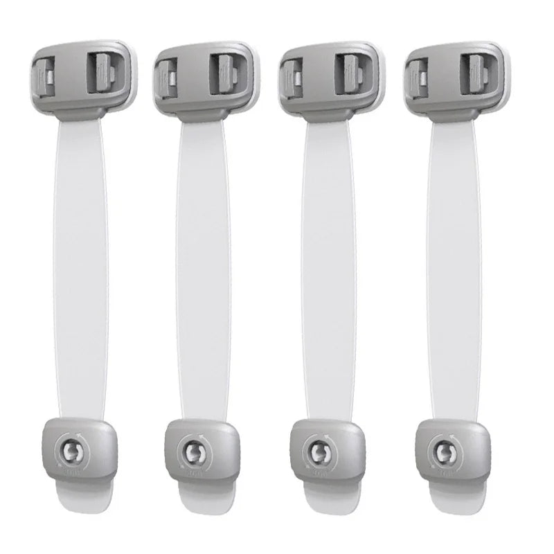 1/4 PCS Baby Safety Drawer Door Lock Multi-Function Child Protection Anti-Pinch Cabinet Refrigerator Safety Buckle Plastic