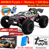 1:16 Brushless RC Drift Car with 80km/h Speed and LED Lights 4WD