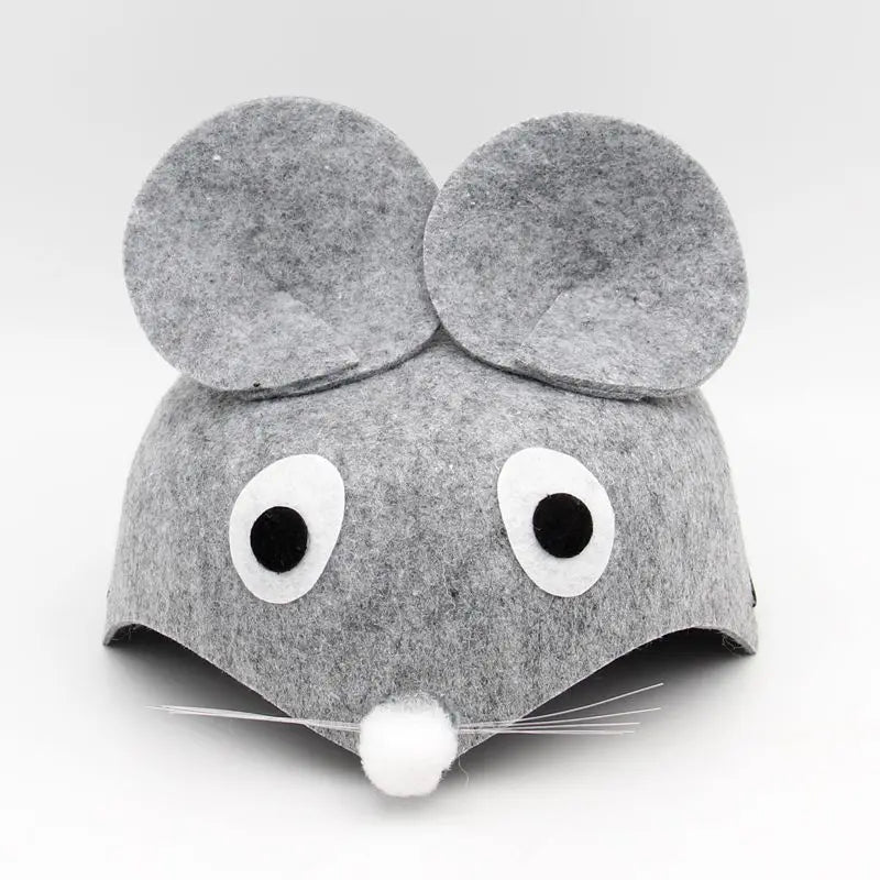 Kids Forest Animal Felt Party Hat – Duck, Bird & Rabbit Carnival Cap | Children's Day Party Costume