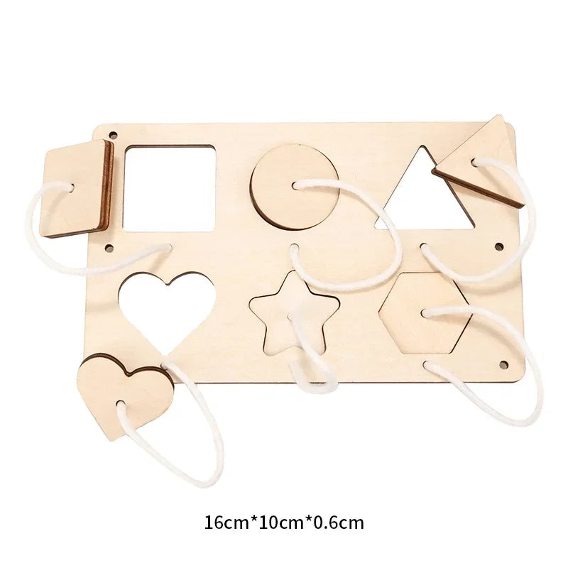 DIY Busy Board Accessories – Montessori Teaching Aids for Baby Early Education, Learning Skill Toy Parts and Wooden Board Games