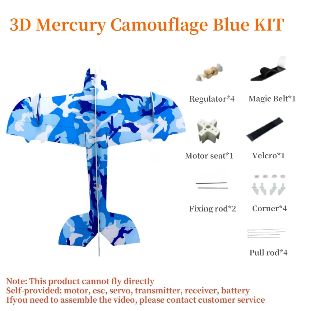 3D Mercury Fixed-Wing Aerobatic Magic Board RC Airplane DIY Kit
