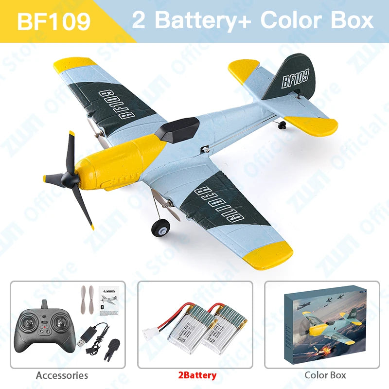 RC Plane BF109 2.4G Remote Control EPP Foam Glider Airplane
